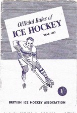 Official Rules Of Ice Hockey- 1952 Booklet