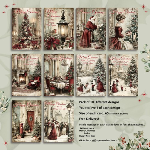 Pack christmas cards - pack,
