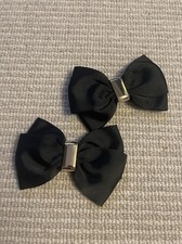 Black bow shoe clip - black, clip-ins