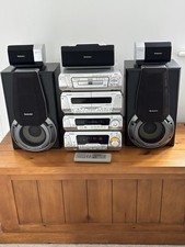 Technics Hifi SC-DV170 Amp, Dual Cassette 5 DVD/CD Changer Speakers Surround