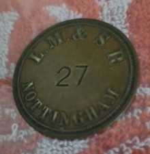 L.M.S.R Railway Check Token