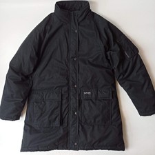 Vintage Schott NYC Parka Jacket Men's Padded Winter Coat - Black - Size Medium