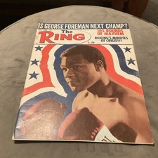 1971  JULY - AUGUST  THE RING MAGAZINE GEORGE FOREMAN 