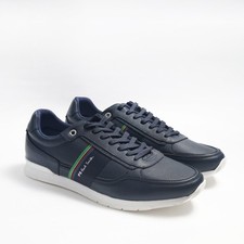 PS by Paul Smith Ericson Runner Leather Lace Up Trainers in Navy UK 8 RRP £165