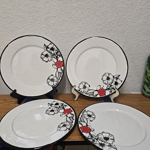 Enamel dinner plates - plates, set