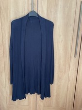LADIES NAVY BLUE OPEN FRONT CARDIGAN BONMARCHE SIZE 12