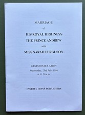 Royal Wedding Ushers’ Guide
