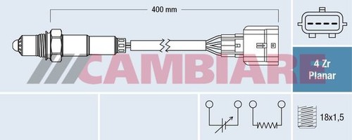 Oxygen sensor for dacia - sensor, nissan