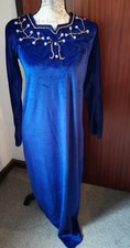 Women Blue Velour / Velvet