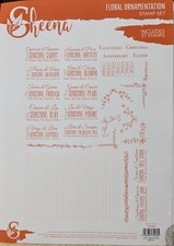 Sheena Douglass - Floral Ornamentation A4 Stamp set