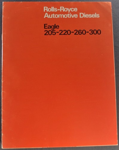1969 rolls royce eagle diesel - royce,