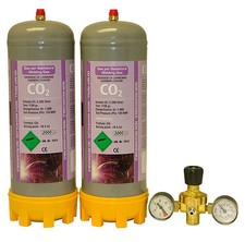 2 disposable Co2 2.2ltr gas