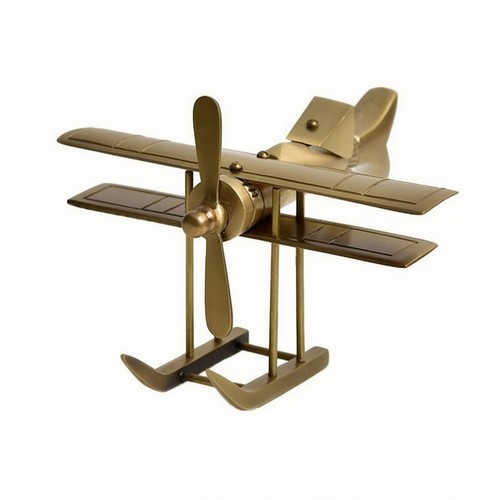 Metal airplane ornament - metal,