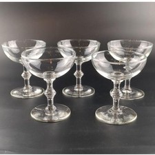 Vtg Champagne Coupe Glasses