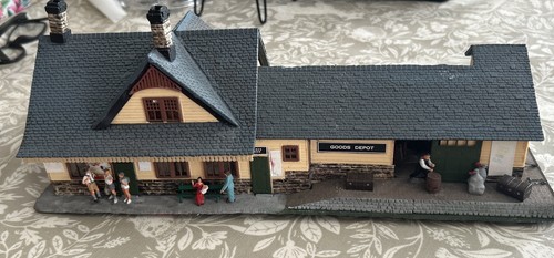 Model railway station - model, building
