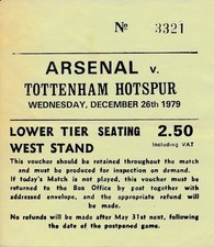TICKET: Arsenal v Tottenham