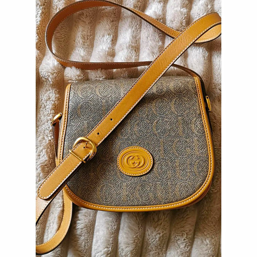 Gucci beige brown cotton - beige/brown, gold