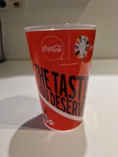 EXCLUSIVE GERMANY EURO 2024 STADIUM PLASTIC BEER DRINKS GLASS CUP RARE COCA COLA
