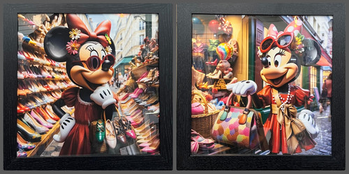 Red minnie mouse - minnie, shopping