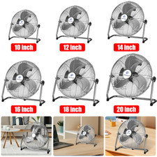 20" Floor Fan 4 Speed High Velocity Standing Electric Air Cooling Fan Gym Office