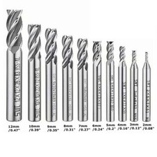 10pcs end mill - end, flute
