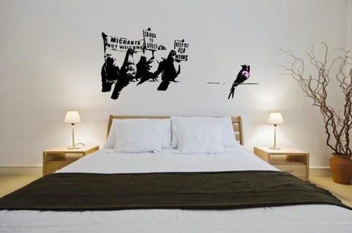Banksy graffiti 2014 anti - banksy,