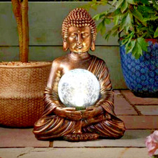 Solar Buddha Garden Ornaments