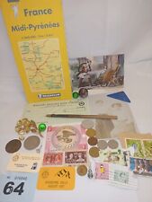 Vintage Curio House Clearance Job Lot LBL64 coins ephemera Jewellery etc.