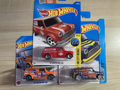 Hot wheels 67 austin - x, 3
