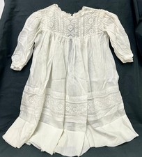 Antique Linen Baby Dress