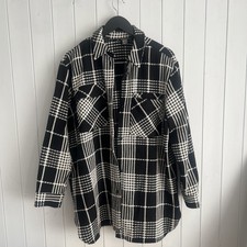 Ladies Black And White Checked