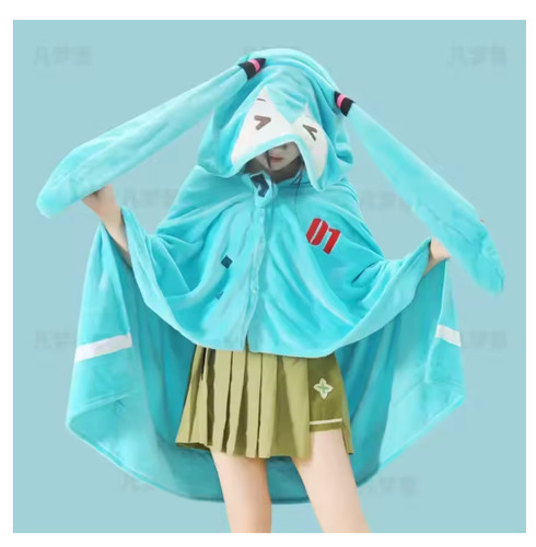 Hatsune miku plush - hatsune, hooded