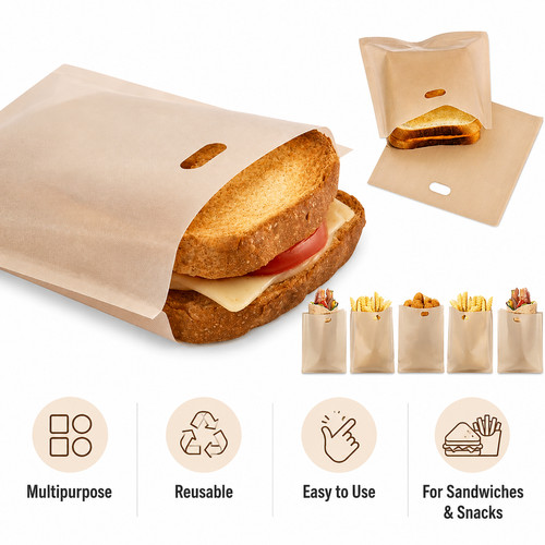 Reusable toaster bags - 5,