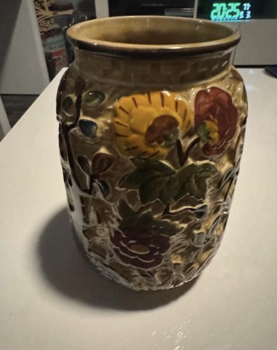 Indian tree hand painted vase - indian,