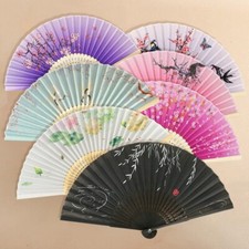 38cm Hand Fan With Tasse Held Portable Spanish Chinese Dances Folding Party Fans