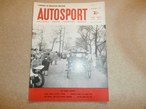 Autosport magazine 1962 - autosport ,