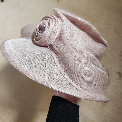 Grey lilac straw summer hat - grey,