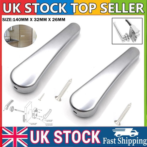 Silver toilet door handle - 1/2*,