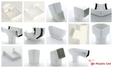 Hunter 114mm Square Flow Gutter & 65mm Down Pipe Fittings in White