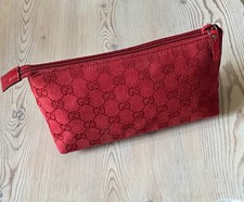 GUCCI Red GG canvas accessory