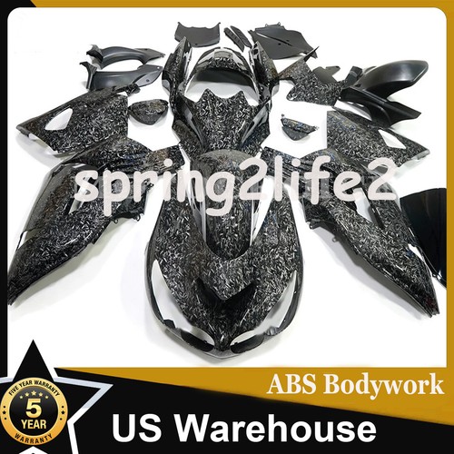 Black forged carbon fiber - black,