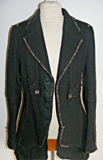 Vintage 1980s Marithe Francois Girbaud black wool jacket The Fagin size 12 UK