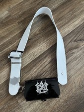 THE QUEENS ROYAL LANCERS CROSS BELT AND POUCH BRITISH ARMY ISSUE