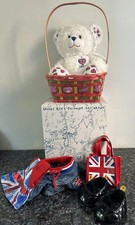 Build A Bear I love Great Britain Teddy - with clothes, accessories & box. 