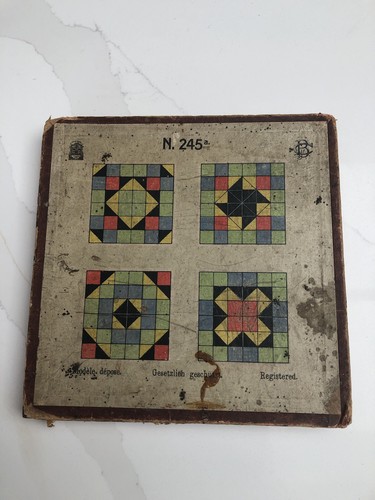 Wooden block mosaic game - wooden,