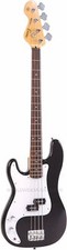 Encore E4 Left Handed Electric Bass Guitar colour - Black