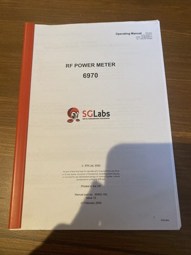 Power meter 6970 sglabs - rf,