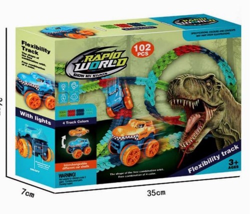 Dinosaur race track toys - dinosaur,