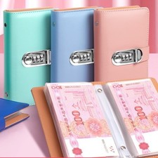 100 Envelopes Money Saving Challenge With Lock PU Mini Binder Savings Book UK