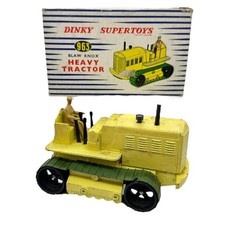 *** DINKY SUPERTOYS 963 BLAW KNOX HEAVY TRACTOR – BOXED – RARE YELLOW ***
